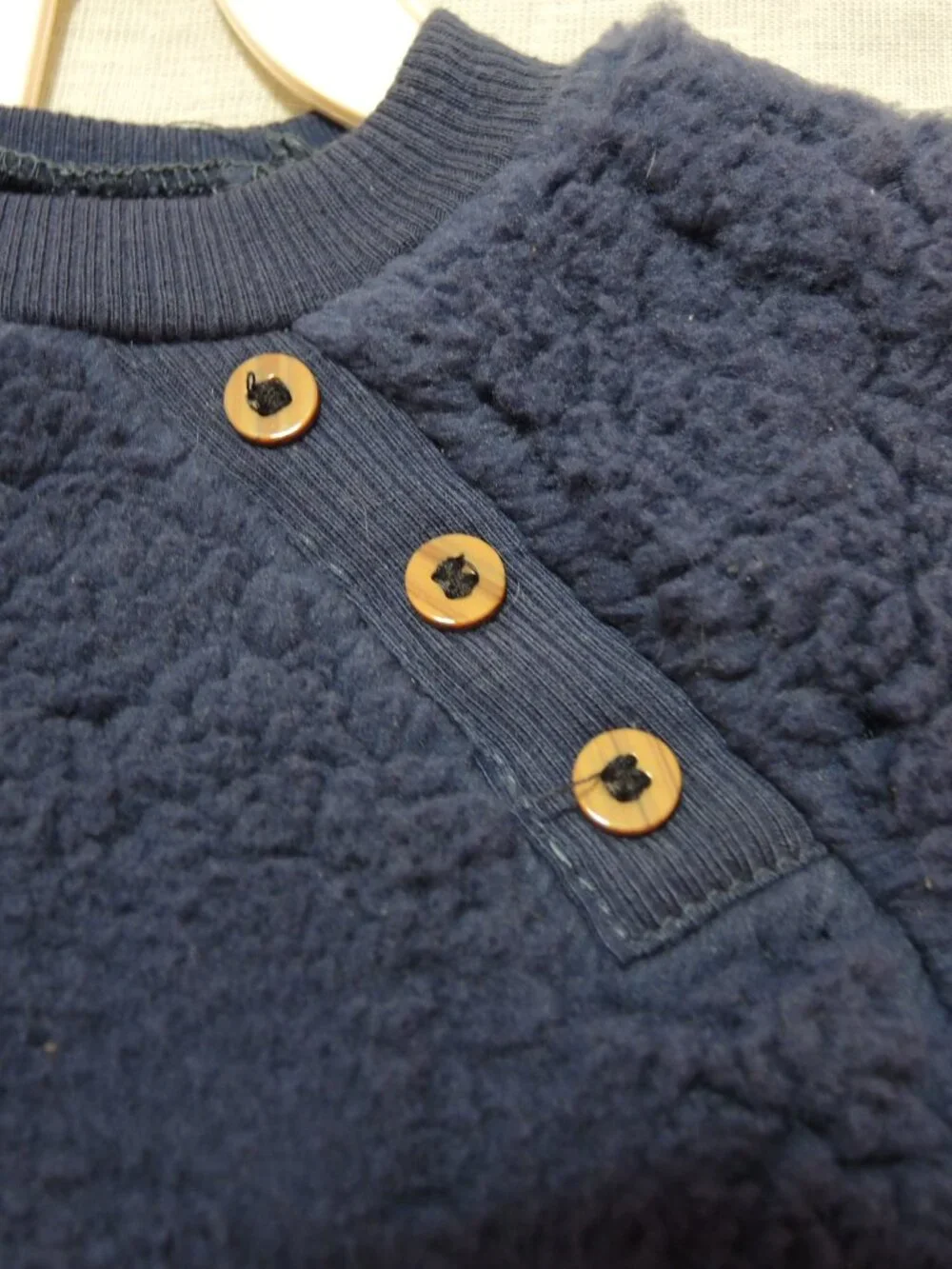 NWT Baby 3 Pc Fleece Sweat Outfit w/ Hat Dark Navy Blue Size 12 Months Chick Pea